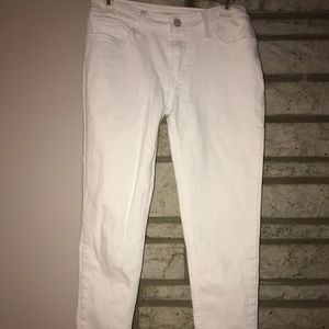 Levi 535 super skinny white jeans 29